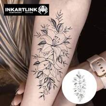 Emi Permanent Tattoo 1-Day Temporary Tattoo Flower Tattoo For Wen Of And  Exquiite Packaging Unique Deign Flower 7 - 花朵 7 - 查看 4