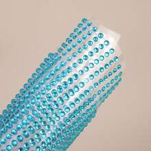 Rhinestone Stickers: Self-Adhesive 3mm Round Acrylic Gems For Crafts, Hair, Face, Makeup, & Eye Corner Decoration. Teardrop & Bling Jewel Stickers Ideal For Prom, Photography, & Worthy Face Makeup Looks - Multicolor - View 12