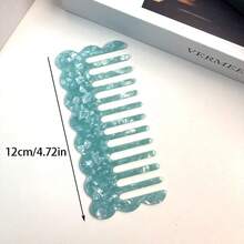 Acetate Geometric Hair Comb, Minimalist Korean Retro Cute Wavy Hair Brush Hair Styling Kit Hair Tool Kit - Multicolor - View 9