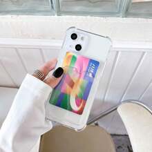 Upgrade Clear Wallet Phone Case para  13 Pro MAX 5G Slim Fit Ranura para Tarjeta Funda Protectora de TPU Suave a Prueba de Golpes Funda con Lindo- Negro,  13 Pro MAX - 1 unidad - Ver 8