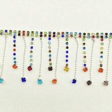 45 cm Chaîne de strass, accessoire de couture DIY pour vêtements, pantalons, chaussures, chapeaux, sacs - couleur - Voir 11