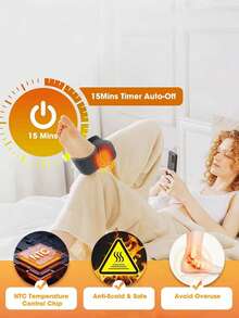 Máy mát xa chân điện đa năng, máy mát xa chân có chức năng sưởi ấm, rung, sạc USB, 4 mức độ sưởi ấm, 4 chế độ mát xa + 4 mức cường độ, giúp thư giãn cơ chân và bắp chân - Sử dụng tại nhà và khi đi du lịch, thư giãn và làm việc văn phòng, quà tặng cho cha mẹ và người lớn tuổi. - Nhiều màu - Xem 3