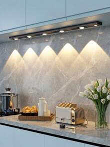 LED Motion-Sensor Cabinet Lights, Motion-Sensor Lights, Night Lights, Decorative Lights, LED Cabinet Lights, 3 Adjustable Color Temperatures, Rechargeable Magnetic Wardrobe Lights. Suitable For Cabinets, Wardrobes, Kitchens, Bedrooms, Closets, Staircases, Hallways, Home Decor, And Portable Lighting. Magnetic Installation, Powered By Lithium Batteries, Entrances Decorative Lighting That Works Indoor And Outdoor. Essential Home Accessory For Kitchens, Bedrooms, And Wardrobes. - 貓眼感應燈 - 查看 3