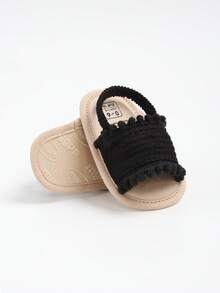 Toddler Girls' Summer Sandals, Outdoor Walking Shoes For Infants And Toddlers - Black - View 9