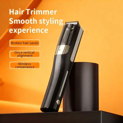 多功能自动理发器，集理发、直发于一体，可充电便携式家用电动理发器