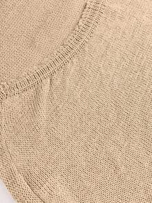 Đầm dệt kim xuyên thấu Yuwenier, đầm dệt kim hở lưng xẻ cao, áo khoác ngoài mùa hè bằng dệt kim, đầm đi nghỉ mát, trang phục dự lễ hội âm nhạc, đầm dạ hội thanh lịch dành cho phụ nữ mùa xuân - Màu Khaki - Xem 6