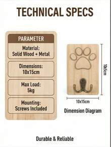 Giá treo dây dắt chó cá nhân hóa, Móc treo dây dắt chó bằng gỗ, Biển hiệu chó thủ công, Hộp đựng dây dắt, Biển hiệu gỗ, Trang trí văn phòng, Không gian sống trang nhã, Trang trí nhà cửa phòng khách, Bộ sưu tập 2026 - Nhiều màu - Xem 7