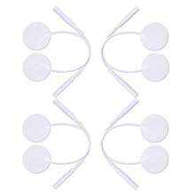 2.0毫米腰部按摩贴片，EMS自粘无纺布电极片，腰椎间盘脊椎治疗仪电极片，自粘贴纸 - 白色 - 查看 2