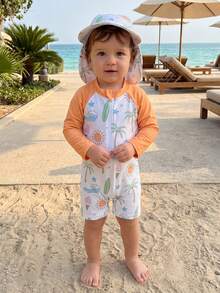 Baby Boys Swimwear - Orange - View 3