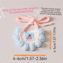 4-6cm Length X 4-5cm Width Knitted Bib/Drool Scarf For 10-25cm Plush Toys/Dolls, Pet Drool Bibs - Multicolor - View 11