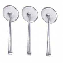 1/2/3/4 件不锈钢滤油勺，煎炸滤勺，食物滤油夹 - 銀色 - 查看 9