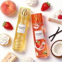 MODESS 20 Varieties Women's Body Mist Perfume Spray, 2 Pcs 8 Fl Oz Long-Lasting Floral Fruity Spray, Non-Greasy Formula - Hair & Body For Parties, Dates, Night Out, Daily Wear - Gift Girlfriend Best Friend Mother - Valentine's Day Birthday Mother's Day - STRAWBERRIES & CREAM+MACADAMIA VANILLA - 查看 7