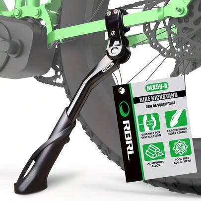 1 pezzo Rastrelliera per biciclette con supporto laterale rinforzato, adatta per biciclette pesanti. Lunghezza regolabile adatta a biciclette da 26,25 a 28,8 pollici, incluse le biciclette elettriche. Realizzata in lega di alluminio e plastica tecnica.