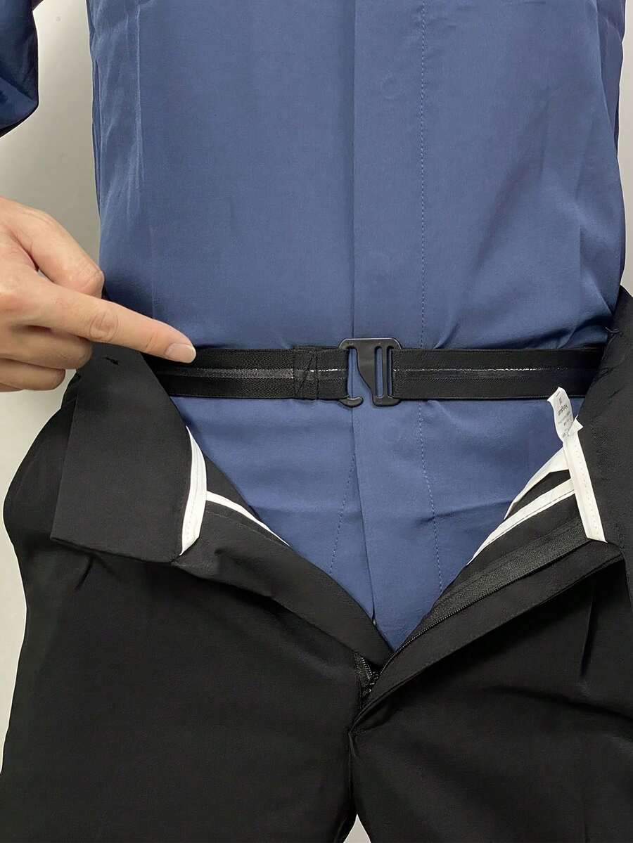 [Dây đai chống trượt] Dây đai điều chỉnh chống trượt | Độ co giãn chống trượt, khóa điều chỉnh, phù hợp cho các dịp trang trọng, dây rút nhỏ gọn màu đen, phù hợp với quần tây - Có thể phối với các món đồ khác.