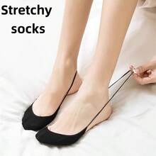 8pcs/4pcs/1 Pair Delicate Invisible Strap Loafer Socks, Balancing Aesthetics And Practicality In Low-Cut Socks - Multicolor - View 8