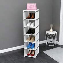 8/7 étages Étagère à chaussures verticale, Meuble à chaussures multi-couches anti-poussière, Fabriqué en tissu non tissé et plastique, Convient pour les petits espaces, dortoirs et entrées, Assemblage facile, Design compact et gain de place, Peut contenir plusieurs paires de chaussures - Multicolore - Voir 7