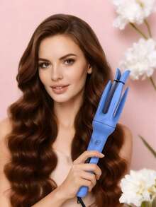 Cepillo automático, peinador de rizos, regalo festivo, con secador giratorio de 4 niveles de temperatura ajustable, que gira rápidamente y calienta eficientemente. Diseñado con dientes de cepillo en ondas grandes de 28 mm, ideal para quienes necesitan peinar el cabello. Operación sencilla, función automática de rizado sin dañar el cabello, gracias al diseño de dientes giratorios automáticos. - Tipo de Enchufe A USA (110-127V) - Ver 15