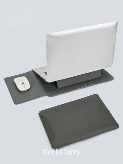 Túi đựng laptop đa năng bằng da PU, thảm lót bàn 2 trong 1, tấm lót chuột, hộp đựng máy tính xách tay di động, dụng cụ văn phòng phẩm.
