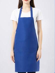 Polyester Adjustable Neck Apron With 2 Large Pockets - Neutral Colors, Ideal For Cooking, Baking, Grilling, Christmas Crafts, Machine Washable, Baking Apron | Adjustable Apron | Polyester Apron - Multicolor - View 11