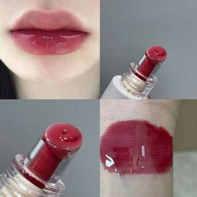 Gloss Labial Cristal Congelante HERORANGE, Hidratante de Longa Duração Não Grudento, Lábios Gelatinosos Volumosos e Aquosos, Presente de Férias Amigável para Iniciantes