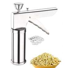 Ev Pre Tainle Teel Kitchen Pre Noodle Murukku Maker Kitchen Tool Of Namkeen And Nack Maker Ancha Ev Chakli Gathiya Evaiya Maker Ilver - Silver - View 3