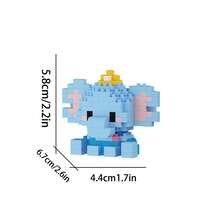 Sweetheart Cute Series, Cute Cat & Dog Building Blocks, Micro Particle Blocks, Suitable As Birthday Gift, DIY Assembly Decoration, Stress Relief Blocks, Building Block Ornament, Puzzle Blocks, Abstract Blocks. - Multicolor - View 20
