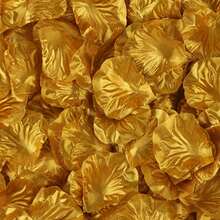 3000pcs Gold Artificial Rose Petals, Handmade Romantic Flowers For Wedding, Party, Room Decor, Home Decoration, Birthday, Valentine's Day Gift, Practical And Decorative - Gold - View 13