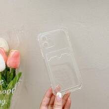 Upgrade Clear Wallet Phone Case para  13 Pro MAX 5G Slim Fit Ranura para Tarjeta Funda Protectora de TPU Suave a Prueba de Golpes Funda con Lindo- Negro,  13 Pro MAX - 1 unidad - Ver 4