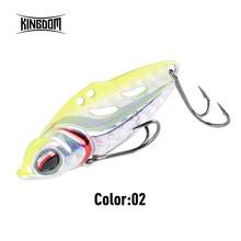 KINGDOM 1PC Metal VIB Sinking Fishing Bait 8g/10.5g/14g 37mm/41mm/46mm Far Casting Long Distance Fishing Bait Suitable For Freshwater And Saltwater - Multicolor - View 21