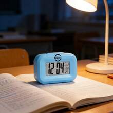 Reloj digital LED multifuncional de 100 escenas con pantalla de fecha, día de la semana y temperatura, reloj de doble color adecuado para dormitorio, oficina, cocina y uso doméstico - Multicolor - Ver 10