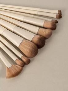 10pcs Makeup Brush Set, Suitable For Daily Use And Travel, Includes Eyeshadow Brush, Concealer Brush And Foundation Brush - Multicolor - View 2