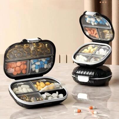 Hộp đựng thuốc di động 7 ngày, các ngăn riêng biệt có nắp đậy, hộp đựng thuốc chống thấm nước, hộp đựng trang sức thanh lịch cho đám cưới, hộp nhựa, lý tưởng cho lễ tốt nghiệp, kỳ nghỉ, để bàn, phụ kiện phòng tắm, trang trí nhà cửa, quà tặng Ngày của Mẹ, hộp đựng cá nhân hóa, túi quà tặng trang sức, hộp đựng trang sức du lịch