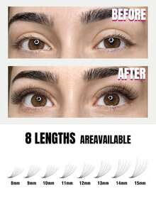 Curl: C 14D/16D/20D/30D/40D Black Pramde Fans Lashes 0.03mm Hand Made Premade Loose Fans Eyelash Extensions 500 Fans - C - View 6