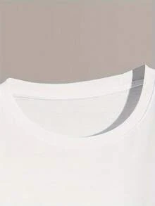 Camiseta Casual de Manga Corta para Hombre con Estampado de Letras de la Oeste de California, Seleccionada por Xiangpan Ming - Blanco - Ver 4