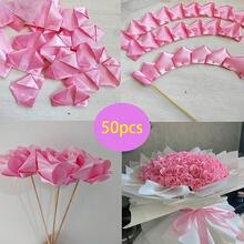 300 cánh hoa hồng satin làm sẵn, bó hoa hồng khô bán thành phẩm tự làm, hoa không bao giờ héo, cánh hoa hồng satin thích hợp cho đám cưới, kỷ niệm, sinh nhật, Ngày của Mẹ, Ngày Valentine. - Nhiều màu - Xem 7