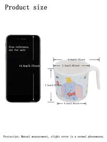 Disney 1件套迪士尼小飞象卡通美耐皿餐具，适合家庭聚餐、生日礼物，耐用可爱，防摔。 - 彩色 - 查看 8