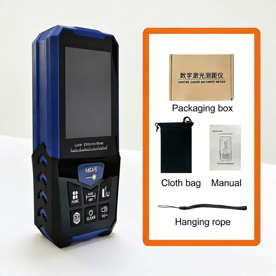 With Electronic Angle Measurement Digital Laser Range Finder Laser Meter High Precision Measuring Tools IP54 Waterproof Tape - D3-70 (Standard Version) - View 1