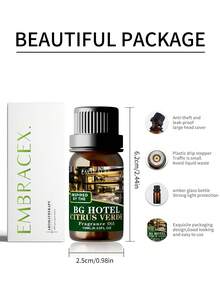 EMBRACEX. 10ml Hotel Essential Oil, Citrus & Greenery Scent, Luxury Fragrance Oil, Car Air Freshener, Aromatherapy Oil, Reed Diffuser, Room Deodorizer, Candle Making, Diffuser, Humidifier, Car Fragrance Oil, 5-Star Hotel Experience Scent, Holiday Essential - Citrus Verde - View 7