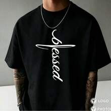 Camisas Para Hombre Ropa-Men'S  Christian T-Shirt -White Top - Casual Attire-Ideal Religious Gift For Men-Summer Tops-Men'S T-Shirts-Graphic Tees Men - 黑色 - 查看 11