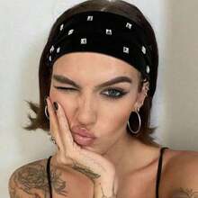 Wide-Brimmed Maternity Headband For Yoga And Sports, Sweat-Absorbing Hairband For European And American Ins Bloggers. - màu đen - Xem 6