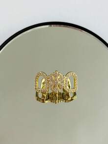 1pc Unique Hollow Snowflake/Oval Zirconia Hip Hop Fashion Daily Tooth Jewelry, Unisex Party Accessory - Multicolor - View 8