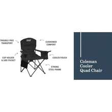 Portable Camping Chair With 4-Can Cooler, Cushioned Seat & Back With Side Pockets & Cup Holder, Carry Bag Included, Great For Camping, Tailgating, Firepits, Patio, & More - 黑色 - 查看 10
