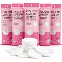 Round Makeup Remover Pads, Hypoallergenic, Lint-Free, Exfoliating And Cleansing Facial Pads - Multicolor - View 1