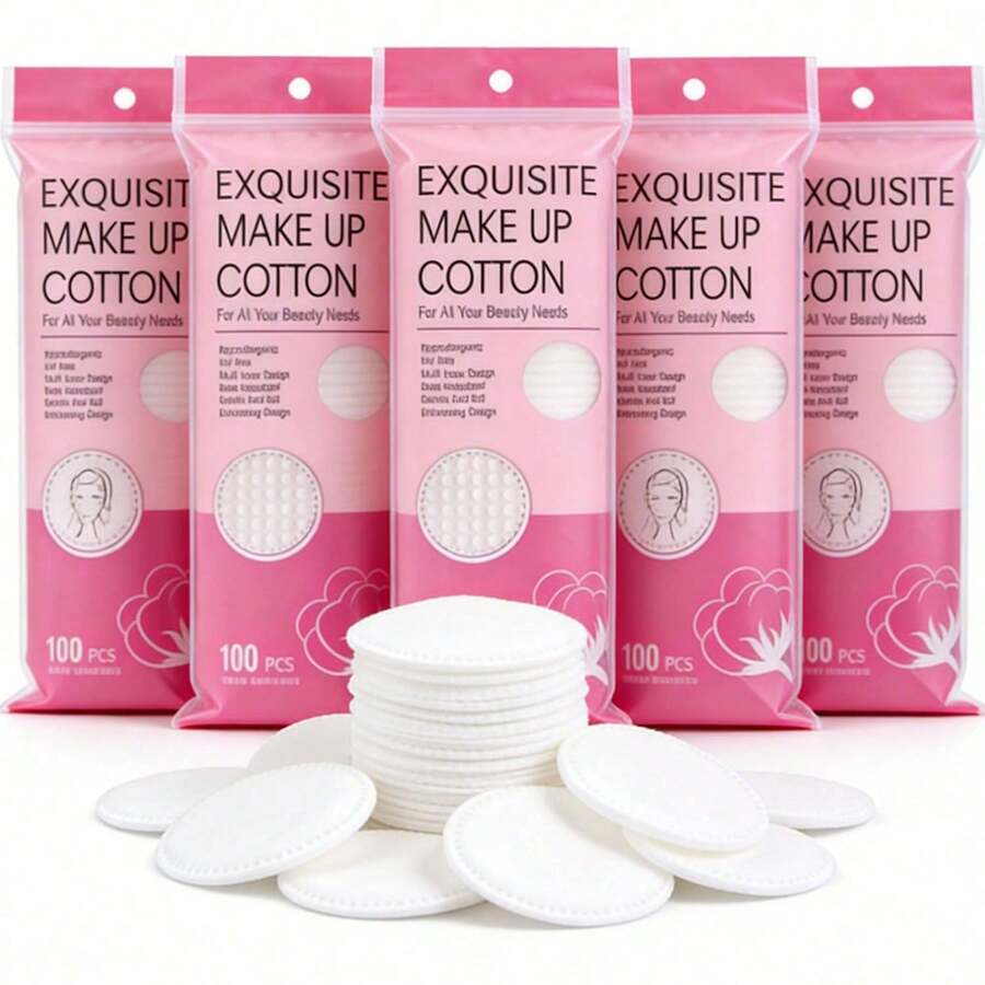Round Makeup Remover Pads, Hypoallergenic, Lint-Free, Exfoliating And Cleansing Facial Pads - Multicolor - View 1