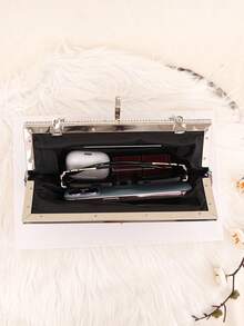 Túi xách nữ thanh lịch đính đá lấp lánh, ví cầm tay dự tiệc sang trọng, túi xô bóng bẩy, túi xách và túi đeo vai đính đá mới, túi dự tiệc thời trang, món quà Valentine thú vị dành cho nàng. - Nhiều màu - Xem 10