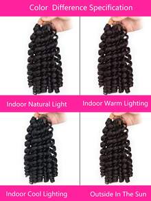 Pelucas sintéticas con rizos, trenzas de ganchillo Jamaican Bounce para extensiones de cabello trenzado en África, pre-retorcidas, adecuadas para uso diario y vacaciones para niñas y niños - Multicolor - Ver 8