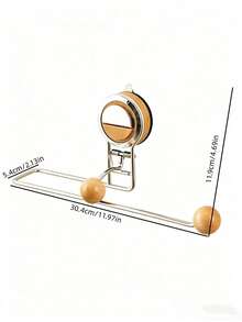 1个吸盘式纸巾架，壁挂式厨房/浴室卫生纸卷分配器，保鲜膜和抹布收纳架 - 查看 11