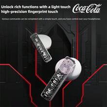 Coca-Cola 可口可乐联名款 T23 无线耳机，带指尖陀螺，入耳式主动降噪耳机，HiFi 音质，超长续航，游戏/音乐双模式 - 查看 4
