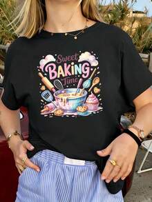 T-shirts pour femmes - Noir - Voir 1