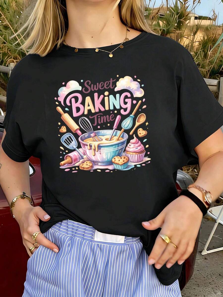 T-shirts pour femmes - Noir - Voir 1